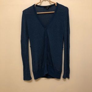 Striped Long Cardigan